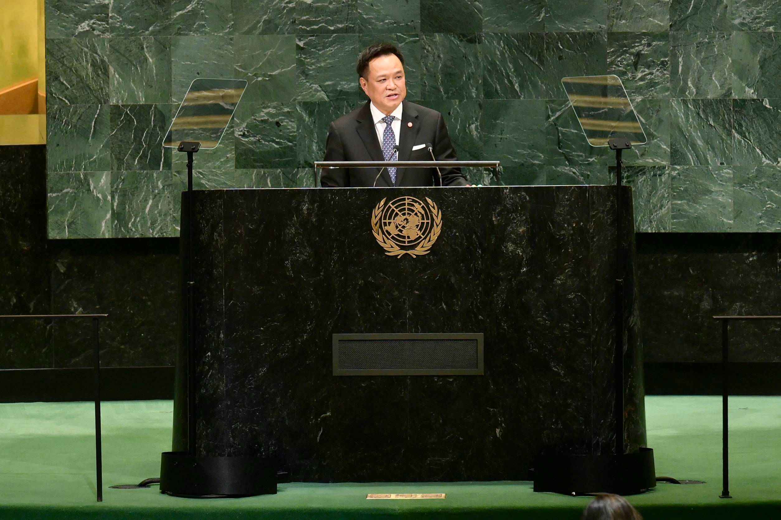 นายกฯ กล่าวถ้อยแถลงประชุม UNGA ย้ำจุดยืนปฏิรูปสหประชาชาติ