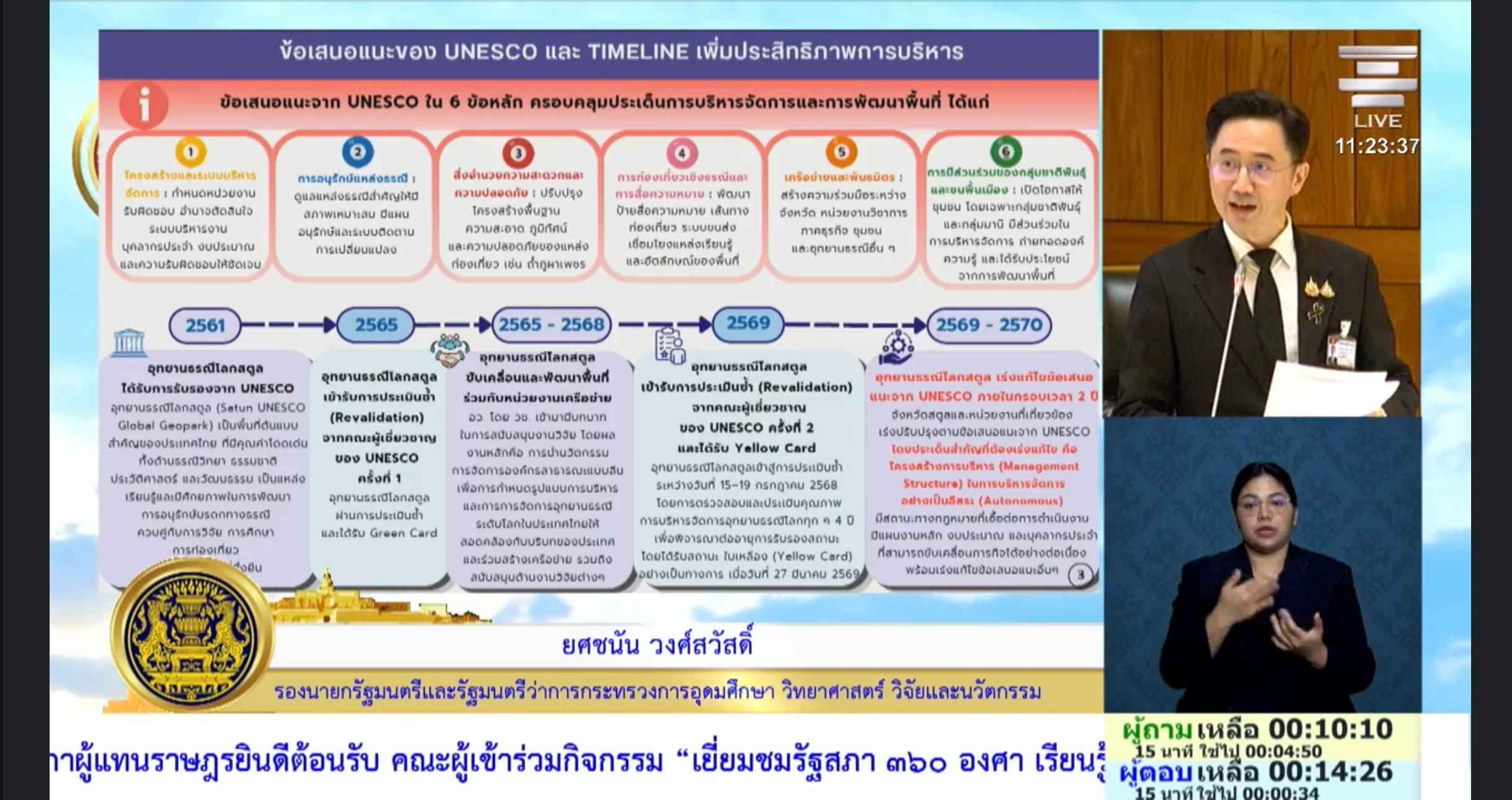 สส.พีรพัฒน์ ขอ อว.เร่งเสริมโครงสร้างบริหารอุทยานธรณีโลกสตูล รับการประเมินซ้ำจากยูเนสโก 3