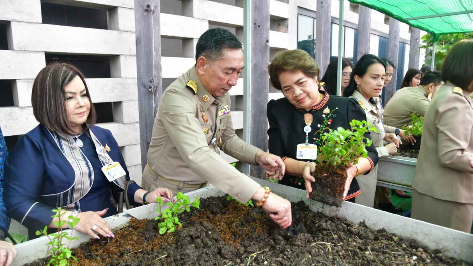 กมธ.พิทักษ์สถาบันฯ วุฒิสภา จัดพิธีมอบเมล็ดพันธุ์และต้นกล้าผัก ขับเคลื่อนรัฐสภาสีเขียวเฉลิมพระเกียรติฯ มุ่งเป้า Net Zero ภายในปี 2575 4